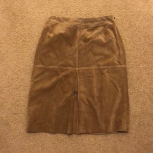 NWT Ann Taylor Loft Genuine leather skirt